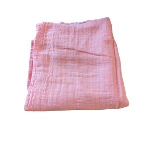 Cottonaire Baby Swaddle Blanket Solid Pink Muslin Organic Cotton